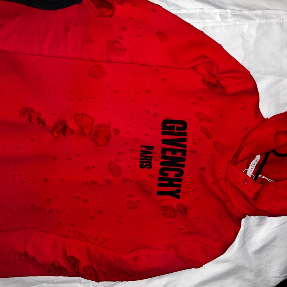 GIVENCHY RIPPED HOODIE